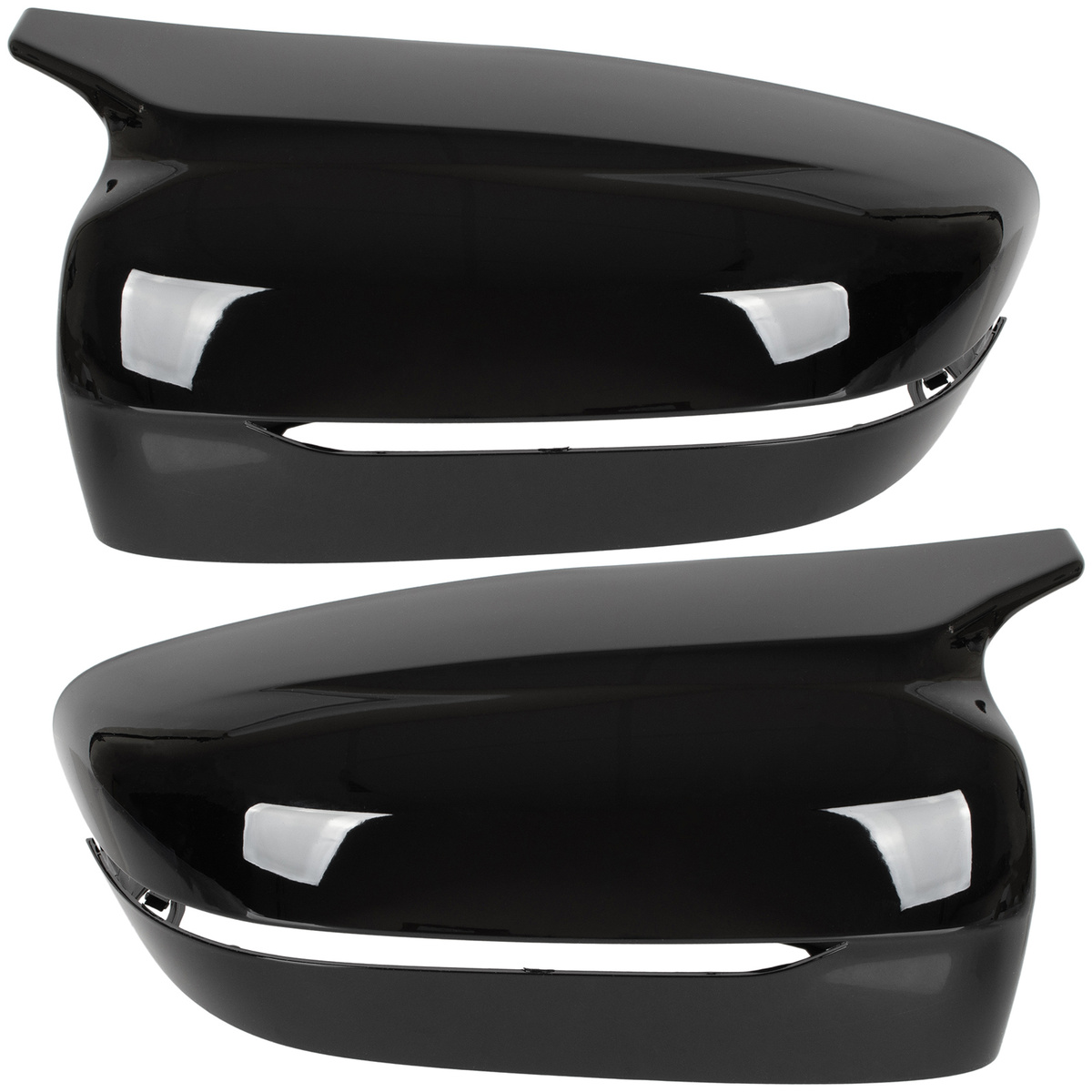 BMW 5 G30 G31 16-23 nakładka lusterka BLACK GLOSSY lewa + prawa 2 szt. KPL