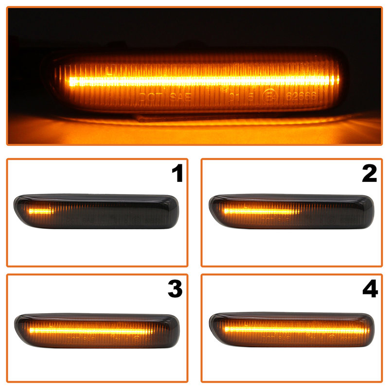 BMW 3 E46 COUPE / KABRIOLET 99-03 kierunkowskaz boczny LED DYMIONY DYNAMICZNY 2 szt. KPL