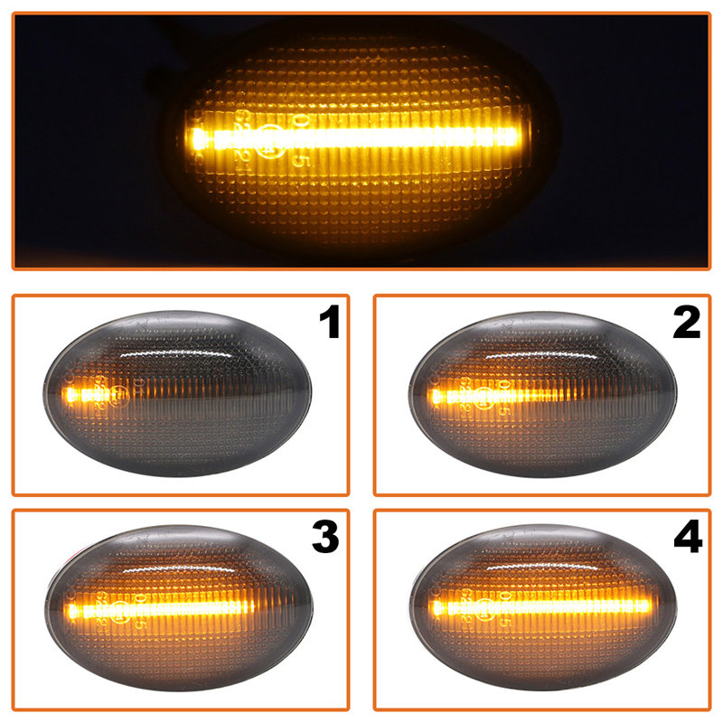 Opel Astra F Corsa B C Tigra A kierunkowskaz boczny LED DYMIONY DYNAMICZNY 2 szt. KPL