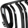 BMW 1 E81 E82 E87 E88 07-11 atrapy między reflektory (nerki) lewa + prawa kpl. BLACK GLOSSY DOUBLE BAR