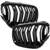 BMW 3 E92 E93 10-13 atrapy między reflektory (nerki) lewa + prawa kpl. BLACK GLOSSY DOUBLE BAR