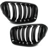 BMW 6 F06 F12 F13 10-18 atrapy między reflektory (nerki) lewa + prawa kpl. BLACK GLOSSY DOUBLE BAR