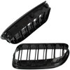 BMW 6 F06 F12 F13 10-18 atrapy między reflektory (nerki) lewa + prawa kpl. BLACK GLOSSY DOUBLE BAR